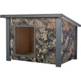 thumbnail image 1 of New Age Pet EcoFlex Mossy Oak Rustic Lodge Outdoor Dog House, 1 of 8