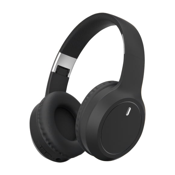 Black Wireless Bluetooth Headphones 5.4 Over Ear Headset 50 Hours Playback Hifi Stereo Sound Noise Cancelling Microphone 40Mm Speaker Foldable Lightweight For Sports Gaming Music