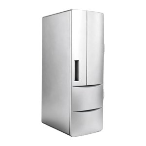 predolo USB Mini Fridge Mini Refrigerator Multipurpose Built in Light Beverage Drink Can