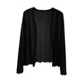 thumbnail image 1 of Womens Lightweight Summer Cardigan Rash Guard Long Sleeve Cover Up Open Front Wrap Cover Up Loungwear Sun Shawl, 1 of 7