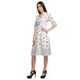thumbnail image 4 of Moomaya Robe Imprimée Longueur Genou pour Femmes Grande Taille Vêtements Décontractés Tenue d'Été, 4 of 4
