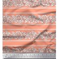 thumbnail image 1 of Soimoi Cotton Poplin Fabric Leaves & Floral Block Print Sewing Fabric Yard 56 Inch Wide, 1 of 4