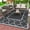 blackgray, variant on DEORAB Outdoor Rug Reversible 9x12' Patio Rug,Clearance Outside Plastic Waterproof Mat,Fordable Floor Rug for Patio, Camping, RV, Deck, Porch, Balcony, Backyard, black&grey