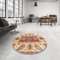 thumbnail image 3 of Ahgly Company Tapis Rectangulaire Abstrait Rouge Châtaigne, 4 Pieds x 6 Pieds, 3 of 6