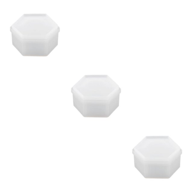 Youkk Durable Box Resin Mold Mould Flower Molds DIY -Shape Cake hexagon 3Set