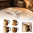 thumbnail image 4 of Minimalist Paper Bag Design Ceramic Mug Unique Pleated Texture Novelty Coffee Cup for Home and, 4 of 4