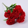 thumbnail image 3 of 11Head Carnation Artificial Flowers Plastic Fake Plants Home Party Wedding Decor, 3 of 8