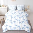 thumbnail image 1 of Erosebridal Ensembles de Literie Nœud Cartoon Format Simple, Ensembles de Douillette Conte de Fées avec Draps, Déco de Chambre Princesse, Réversible 7 Pcs, 1 of 1