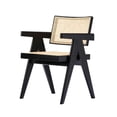 thumbnail image 1 of William Cane Arm Dining Chair in Black with sturdy solid wood frame, 1 of 3