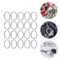 thumbnail image 3 of DEBGFS 100Pcs Key Split  Rings Metal Key Rings Durable Flat Key Rings for Key Chains, 3 of 6