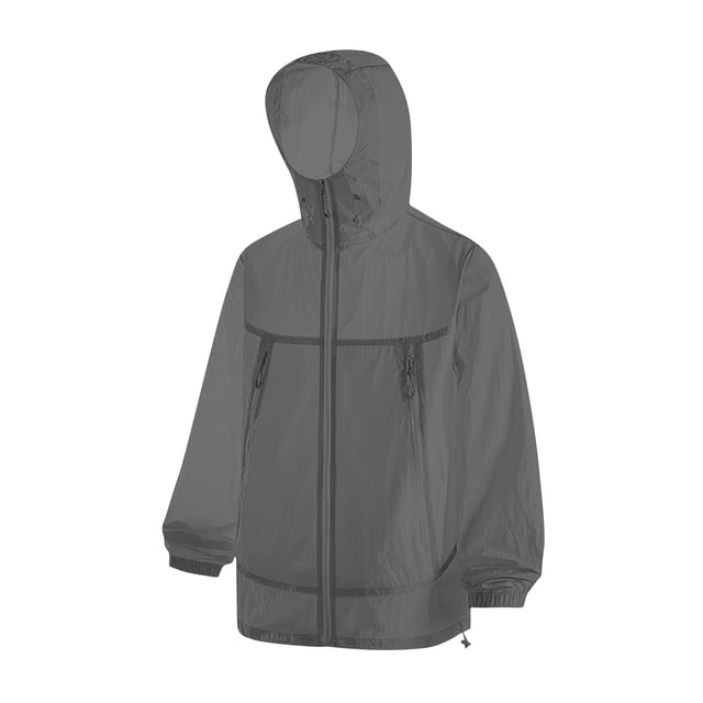 biudgviw Manteaux Coupe-Vent pour Femmes Imperméables Légers Manteau de Pluie de Course Hauts Protection UV à Capuche Vêtements d'Extérieur pour la Randonnée en Plein Air