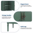 thumbnail image 3 of Modern Buffet Cabinet with Storage - 59 Inch Wooden Sideboard Credenza with 4 Doors & Adjustable Shelves - Console Table for Living Room, Dining Room, Kitchen, Entryway - Green, 3 of 8