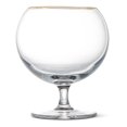thumbnail image 1 of Thyme & Table 16 fl oz Sphere Bourbon Glass with Gold Rim, 2 Pack, 1 of 6