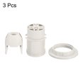 thumbnail image 4 of Unique Bargains Vis E14 Filetage 28 mm Douille de Lumière Bricolage Rétro Support d'Ampoule LED Blanc Lot de 3, 4 of 5