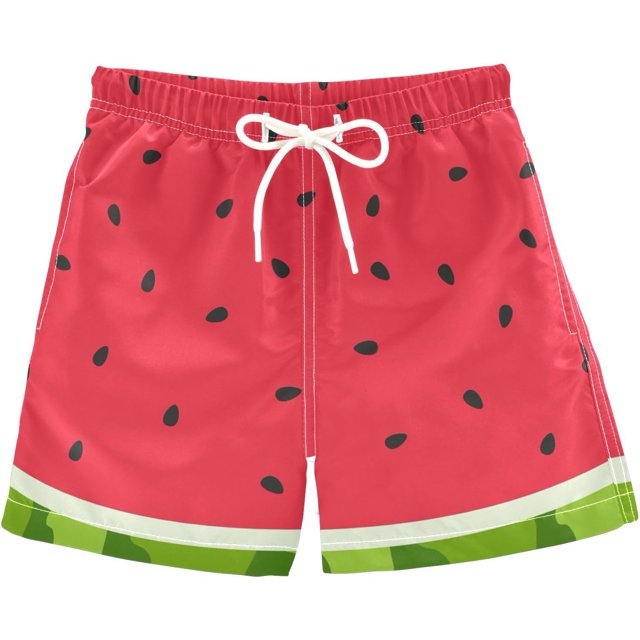 Boys Swim Trunks Beach Board Shorts Quick Dry Toddler Swimsuit Bathing Suits with Mesh Lining