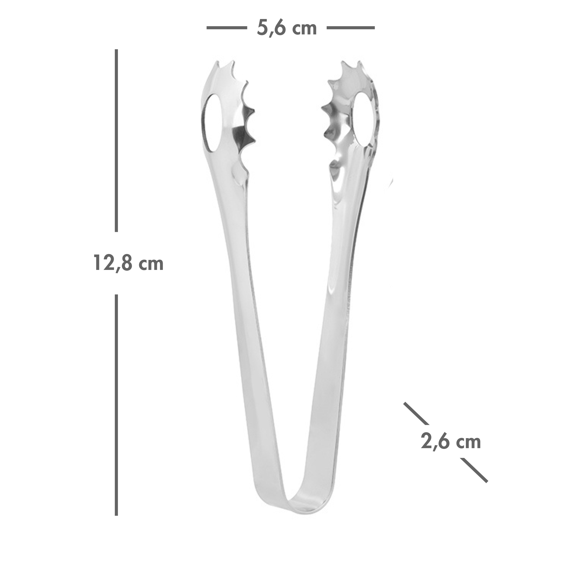 6-Piece Holiday Time Stainless Steel Appetizer Tong Set