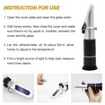 thumbnail image 3 of Graflsoa Portable Refractometer for Honey Moisture & Brix Testing, 58-90% Range, Baume Concentration, Aluminum Black JY011, 3 of 5