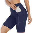 thumbnail image 3 of Shorts de Bain pour Femmes avec Poches Taille Haute Longs, 3 of 7