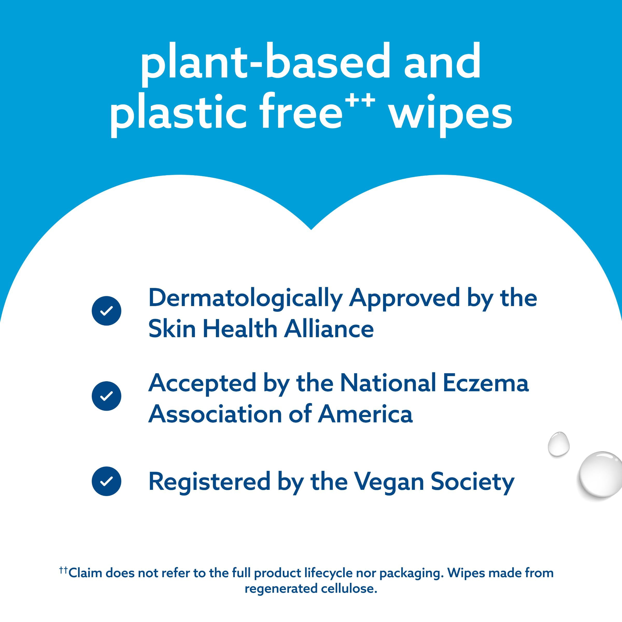 WaterWipes Sensitive Lingettes pour Nouveau-Nés & Bébés, 99.9 % d'Eau, Sans Parfum & Hypoallergéniques