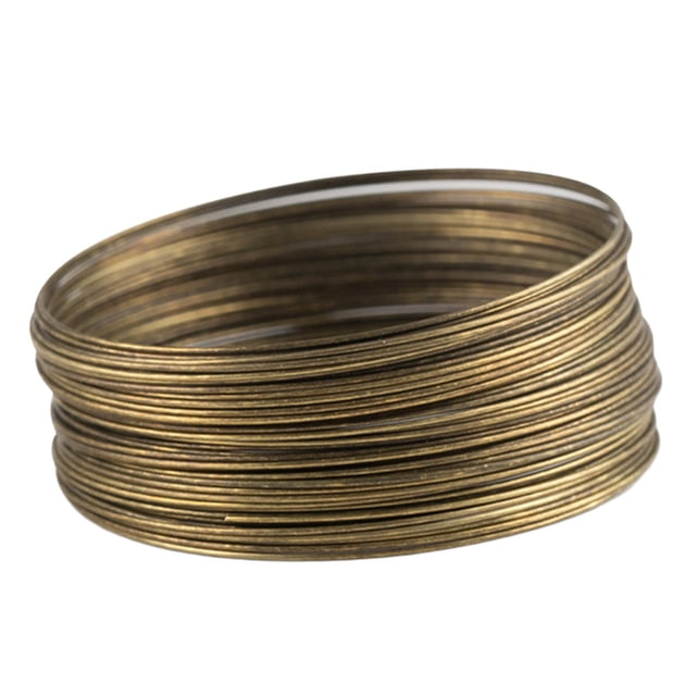 jifeng 50 Loops Jewelry Wire Memory Wire Art Memory Steel Wire for Necklace Earring Bronze