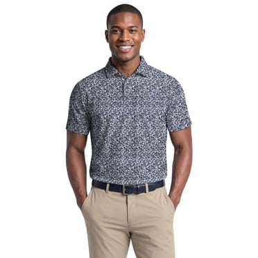 Ben Hogan Performance Men's Ditsy Floral Golf Print Short Sleeve Polo Shirt