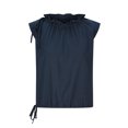thumbnail image 4 of Yuyuzo Camisoles pour Femmes en Coton et Lin à Volants, Col Rond, Blouses à Cordon, Chic Décontracté, Chemises d'Été, 4 of 7