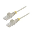 thumbnail image 2 of StarTech.com 1ft Slim LSZH CAT6 Ethernet Cable, 10 Gigabit Snagless RJ45 100W PoE Patch Cord, CAT 6 10GbE UTP Network Cable w/Strain Relief, Gray, Fluke Tested/ETL/Low Smoke Zero Halogen - Category 6 - 28AWG (N6PAT1GRS) - Patch cable - RJ-45 (M) to RJ-45 (M) - 1 ft - UTP - CAT 6 - snagless, stranded - gray, 2 of 4
