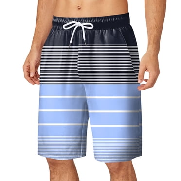 Ketyyh-chn99 Men's Shorts Beach Fashion Mens Swimming ShortsBeach Trunks Swimwear with Mesh Lining Grey,L