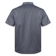 thumbnail image 3 of Aislor Unisex Short Sleeve/Long Sleeve Chef Coat Jacket Kitchen Uniform Restaurant Hotel Cook Jacket Gray Short Sleeve 3XL, 3 of 7