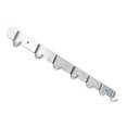 thumbnail image 3 of Space Aluminum Hooks Bar 3/4/5/6/7 Hooks Hanger Clothes Hanger Hat Clothes Robe Holder Rack Wall Mounted Bathroom Kitchen Hanger, 3 of 8