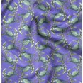 thumbnail image 1 of Soimoi Purple polyester Crepe Fabric Crabs Ocean Printed Fabric 1 Yard 52 Inch Wide, 1 of 6