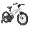 thumbnail image 1 of Costway 16-Inch Kid's Bike for 4-7 Years Old with Adjustable Saddle & Anti-slip Handlebar Silver, 1 of 10