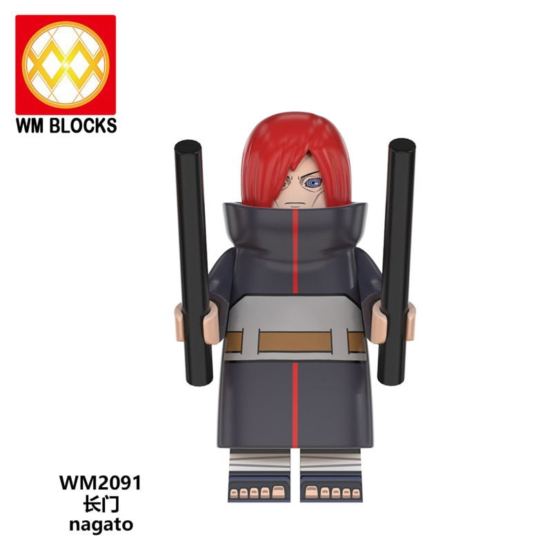 Royalbelle Minifigures Comic Building Blocks Akatsuki Sasuke Itachi Madara Obito Wm6105 6106