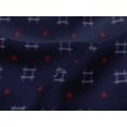 thumbnail image 4 of oneOone Viscose Jersey Fabric Check Kasuri Print Fabric By Yard 60 Inch Wide, 4 of 5