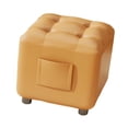 thumbnail image 4 of simhoa Small Foot Stool Ottoman Step Stool Footstool for Bedroom Living Room Indoor Orange, 4 of 8