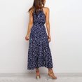 thumbnail image 4 of Lenago Robes Grande Taille pour Femmes Mode Été Dos Nu Sans Manches Imprimé Aguichant Soirée Robe Longue à Bretelles Robes de Plage en Solde, 4 of 4
