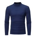 thumbnail image 2 of Chandails à Col Roulé à Manches Longues pour Hommes Automne Hiver Couleur Unie Col Roulé T-Shirt à Manches Longues Haut Blouse Chemises à Manches Longues pour Hommes, 2 of 8