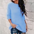 thumbnail image 5 of Timegard T-Shirts pour Femmes Grande Taille à Manches Longues à Col Rond Confortables et Chauds Automne Hiver Décontractés Amples, 5 of 5
