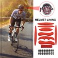 thumbnail image 3 of Visland 27 Pcs/Set Cycling Helmet Sponge Pad Kit Breathable Washable Shock Absorbing Universal Mountain Road Bike Riding Helmet Padding Lining Cushion Kit, 3 of 8