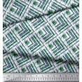 thumbnail image 3 of Soimoi Polyester Crepe Fabric Diagonal Check Fabric Prints by Yard 52 Inch Wide, 3 of 5