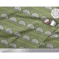 thumbnail image 2 of Soimoi Polyester Crepe Fabric Leaves,Floral & Paisley Block Fabric Prints by Yard 42 Inch Wide, 2 of 3