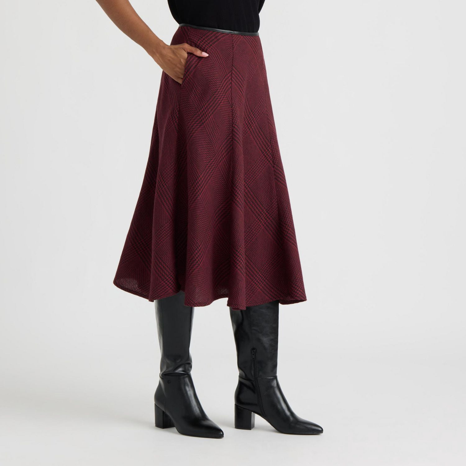 Jupe en flanelle brossée de Mexx pour femmes