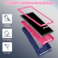 thumbnail image 3 of TECH CIRCLE Case for Lenovo Tab M9 Tablet (9", 2023 Released) - Shockproof Rugged Cover with Kickstand, Navy + Rose, 3 of 7