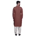thumbnail image 3 of Atasi Kurta Pathani Classique à Col pour Garçons Chemise en Rayonne à Poche avant, 3 of 5