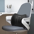thumbnail image 4 of Car Lumbar Support Pillow - Ergonomic Memory Foam Cushion for Driving & Office, Comfortable Lumbar Relief, Breathable Design, Gray, Coffee, Pink, Light Blue, 4 of 8
