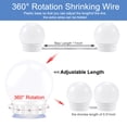 thumbnail image 2 of Light Bathroom Makeup Mirror LED Lights Touch Dimming USB Dressing Table Lighting Bulb White ,Widely Use, 2 of 4