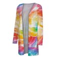 thumbnail image 4 of Pisexur Womens Open Front Cardigans Sweaters Lightweight Floral Long Sleeve Loose Outerwear Soft Knit Sweaters Coat with Pockets, 4 of 5