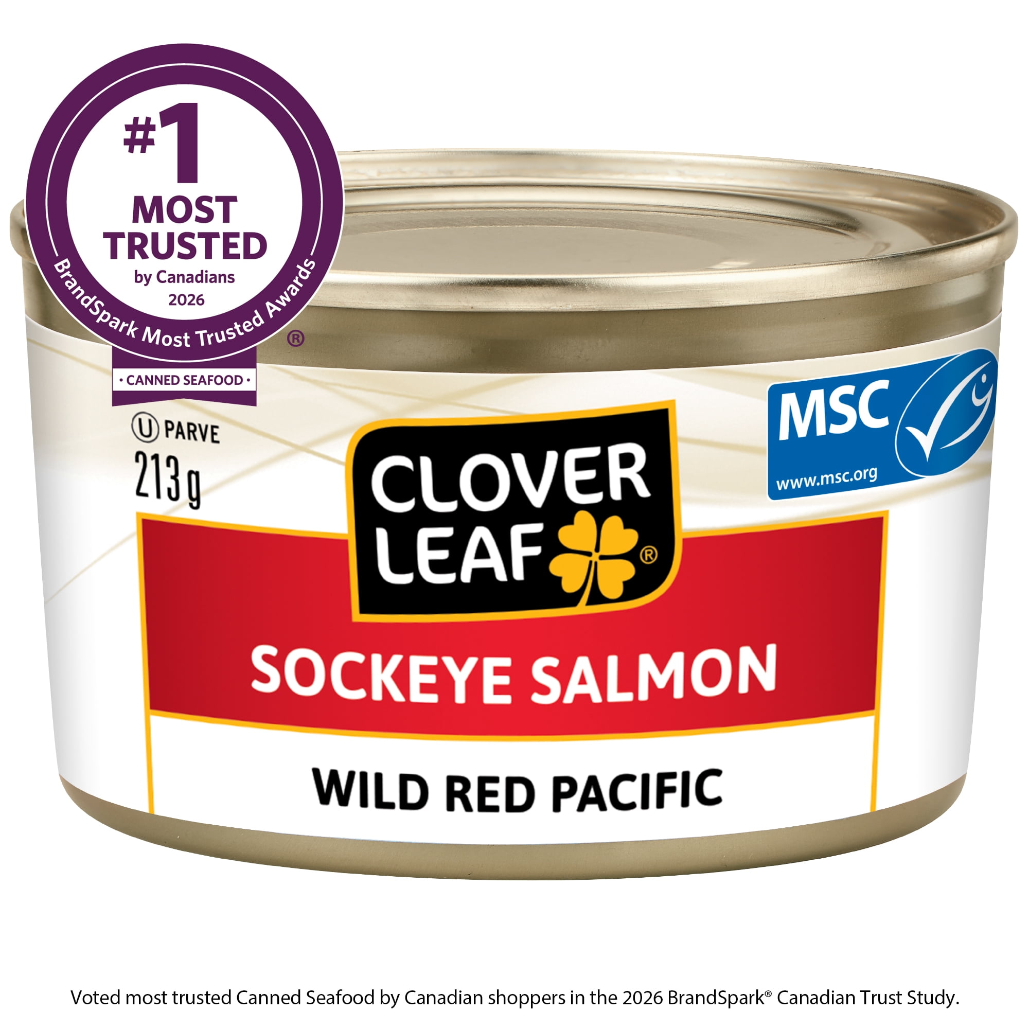 Clover Leaf Sockeye Salmon Wild Red Pacific 213g 6 Tins
