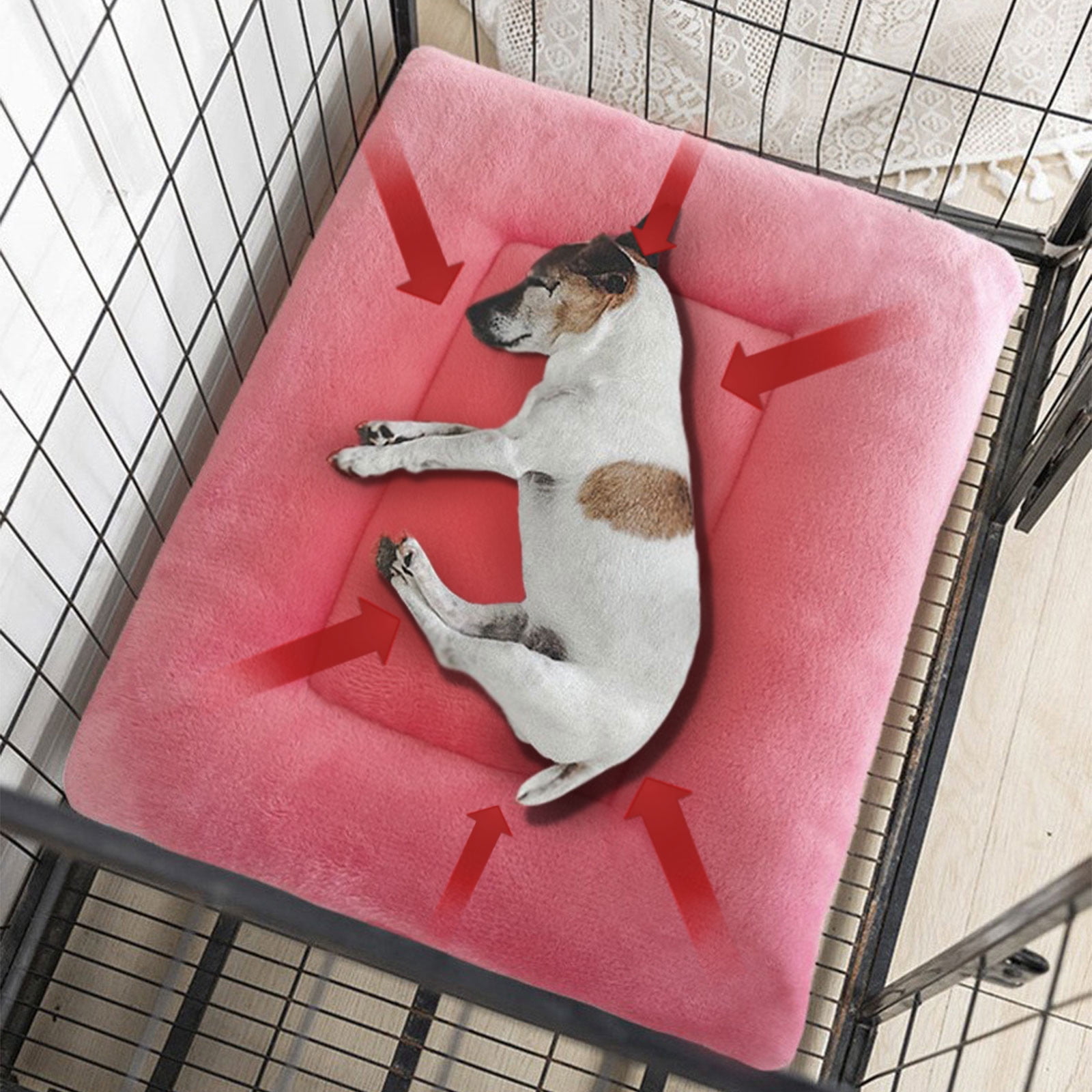 Ruimatai Clearance Pets House Dog Bed, Puppies Orthopedic Crate Foam Dog Bed,Machine Washable, Available On Both Sides,Waterproof Dog Mattress Nonskid Bottom, Comfy Anxiety Pet Bed Mat