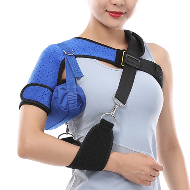 Épaule en Tissu Portable de Remplacement Professionnel Taille Unique Réutilisable Lavable Adulte Enfants Attelle Élastique Type 10